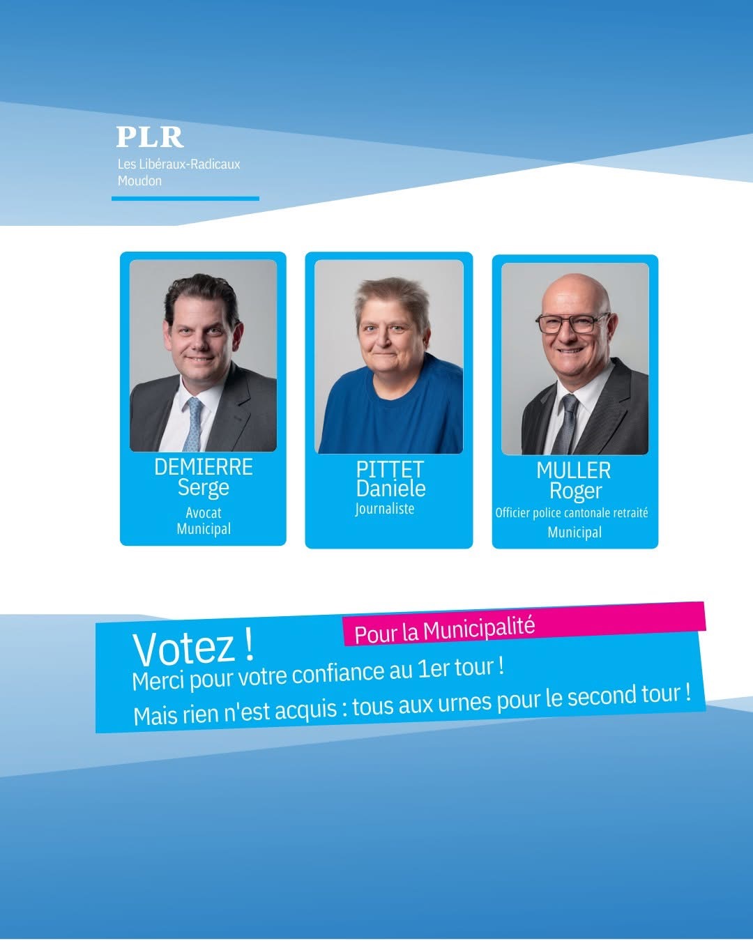 Votez pour la Municipalité de Moudon!